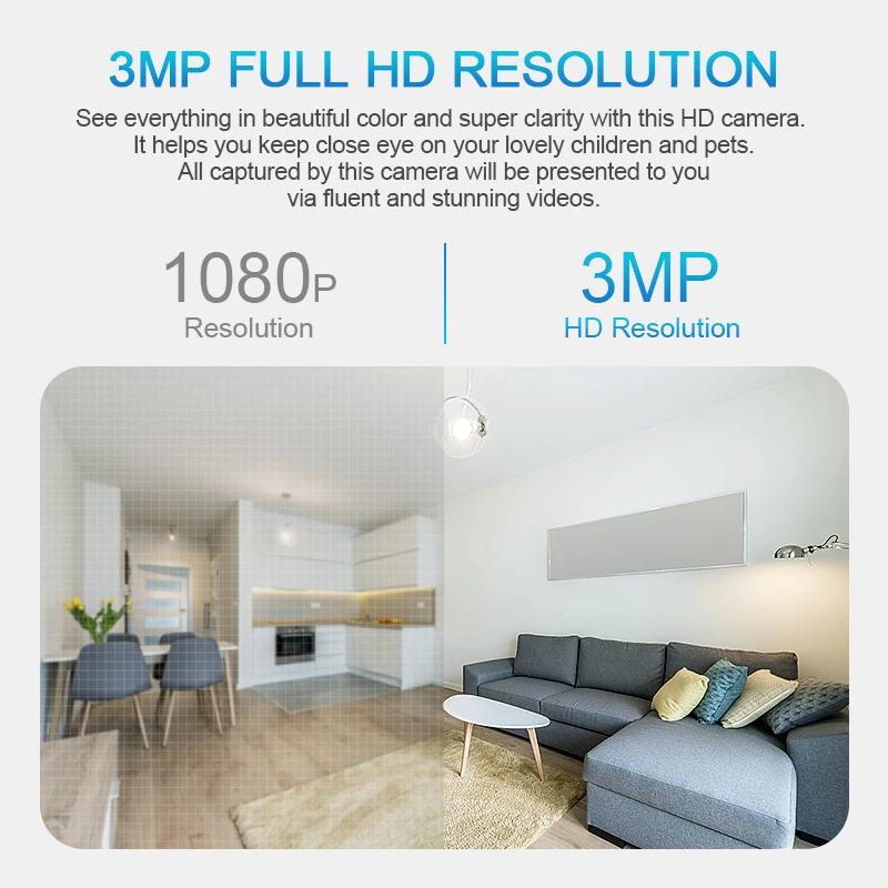 TUYA 3MP Wifi Surveillance Bulb Security IP CCTV Video Home Security Camera